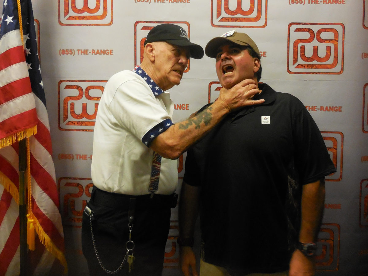 Image of "Gunny" R.Lee Ermey choking out yours truly, DJ Edward Sanchez